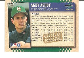 1995 Score - Gold Rush #175 Andy Ashby Back