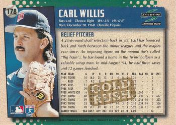 1995 Score - Gold Rush #178 Carl Willis Back