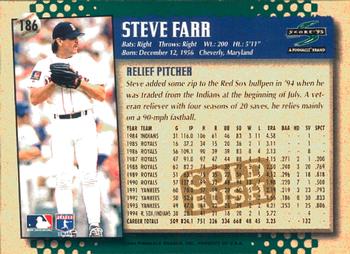 1995 Score - Gold Rush #186 Steve Farr Back