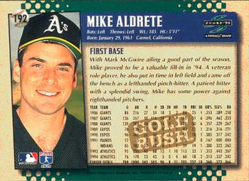 1995 Score - Gold Rush #192 Mike Aldrete Back