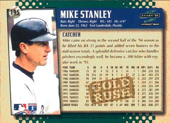 1995 Score - Gold Rush #195 Mike Stanley Back