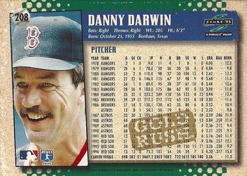 1995 Score - Gold Rush #208 Danny Darwin Back