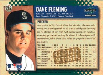 1995 Score - Gold Rush #212 Dave Fleming Back