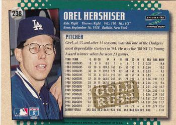1995 Score - Gold Rush #238 Orel Hershiser Back