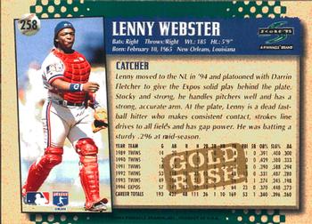 1995 Score - Gold Rush #258 Lenny Webster Back