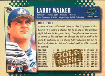 1995 Score - Gold Rush #346 Larry Walker Back