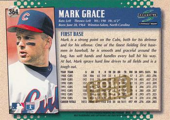 1995 Score - Gold Rush #364 Mark Grace Back