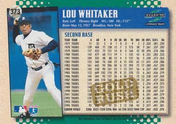 1995 Score - Gold Rush #373 Lou Whitaker Back