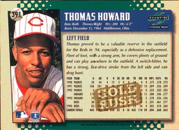 1995 Score - Gold Rush #391 Thomas Howard Back
