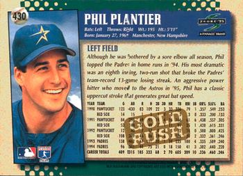 1995 Score - Gold Rush #430 Phil Plantier Back