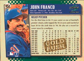 1995 Score - Gold Rush #457 John Franco Back