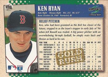 1995 Score - Gold Rush #498 Ken Ryan Back