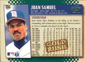 1995 Score - Gold Rush #527 Juan Samuel Back