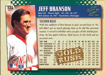 1995 Score - Gold Rush #535 Jeff Branson Back