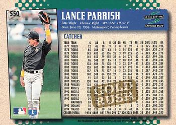 1995 Score - Gold Rush #550 Lance Parrish Back