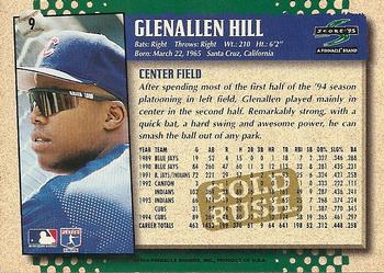 1995 Score - Gold Rush #9 Glenallen Hill Back