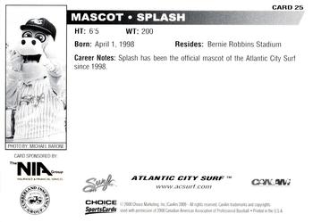 2008 Choice Atlantic City Surf #25 Splash Back