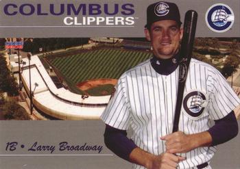 2008 Choice Columbus Clippers #5 Larry Broadway Front