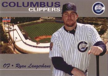 2008 Choice Columbus Clippers #13 Ryan Langerhans Front