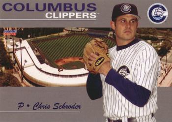 2008 Choice Columbus Clippers #23 Chris Schroder Front