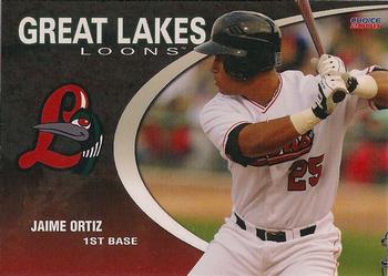 2008 Choice Great Lakes Loons #19 Jaime Ortiz Front