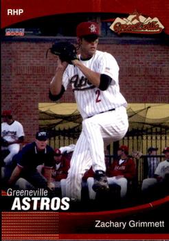2008 Choice Greeneville Astros #14 Zach Grimmett Front