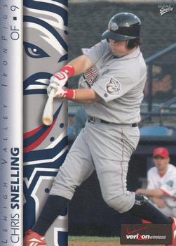 2008 MultiAd Lehigh Valley IronPigs #19 Chris Snelling Front