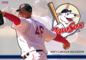 2008 Choice Pawtucket Red Sox #10 Lincoln Holdzkom Front