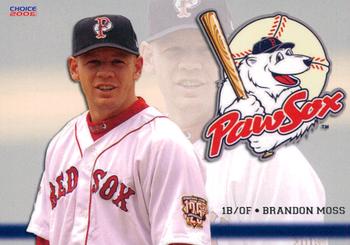 2008 Choice Pawtucket Red Sox #17 Brandon Moss Front