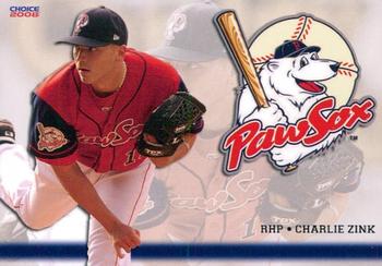 2008 Choice Pawtucket Red Sox #27 Charlie Zink Front