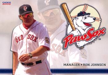 2008 Choice Pawtucket Red Sox #29 Ron Johnson Front