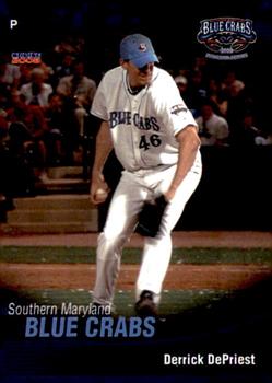 2008 Choice Southern Maryland Blue Crabs #04 Derrick DePriest Front
