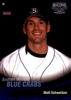 2008 Choice Southern Maryland Blue Crabs #18 Matt Schweitzer Front