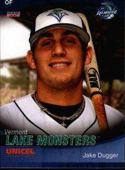 2008 Choice Vermont Lake Monsters #5 Jake Dugger Front