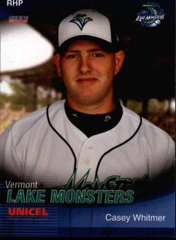 2008 Choice Vermont Lake Monsters #29 Casey Whitmer Front