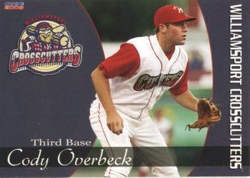 2008 Choice Williamsport Crosscutters #19 Cody Overbeck Front