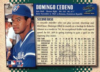 1995 Score - Platinum Team Sets #7 Domingo Cedeno Back