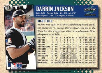1995 Score - Platinum Team Sets #16 Darrin Jackson Back