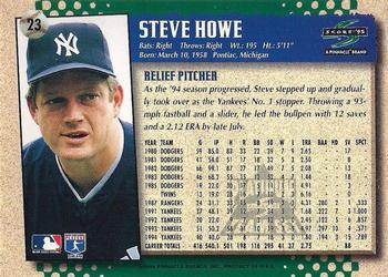 1995 Score - Platinum Team Sets #23 Steve Howe Back
