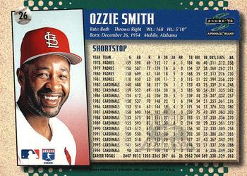 1995 Score - Platinum Team Sets #26 Ozzie Smith Back