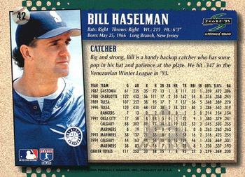 1995 Score - Platinum Team Sets #42 Bill Haselman Back