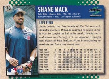 1995 Score - Platinum Team Sets #43 Shane Mack Back