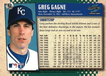1995 Score - Platinum Team Sets #47 Greg Gagne Back