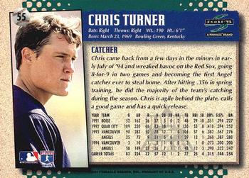 1995 Score - Platinum Team Sets #55 Chris Turner Back