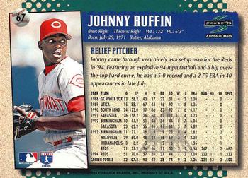 1995 Score - Platinum Team Sets #67 Johnny Ruffin Back