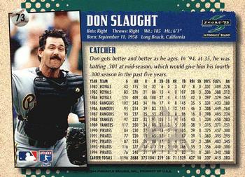 1995 Score - Platinum Team Sets #73 Don Slaught Back