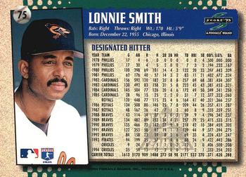 1995 Score - Platinum Team Sets #75 Lonnie Smith Back