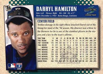 1995 Score - Platinum Team Sets #84 Darryl Hamilton Back
