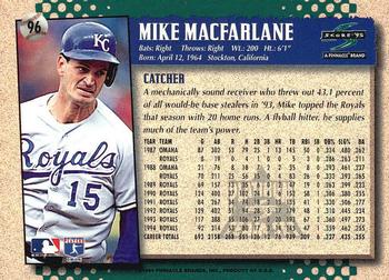 1995 Score - Platinum Team Sets #96 Mike Macfarlane Back