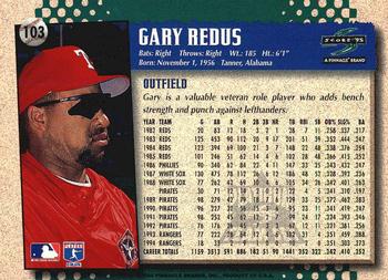 1995 Score - Platinum Team Sets #103 Gary Redus Back